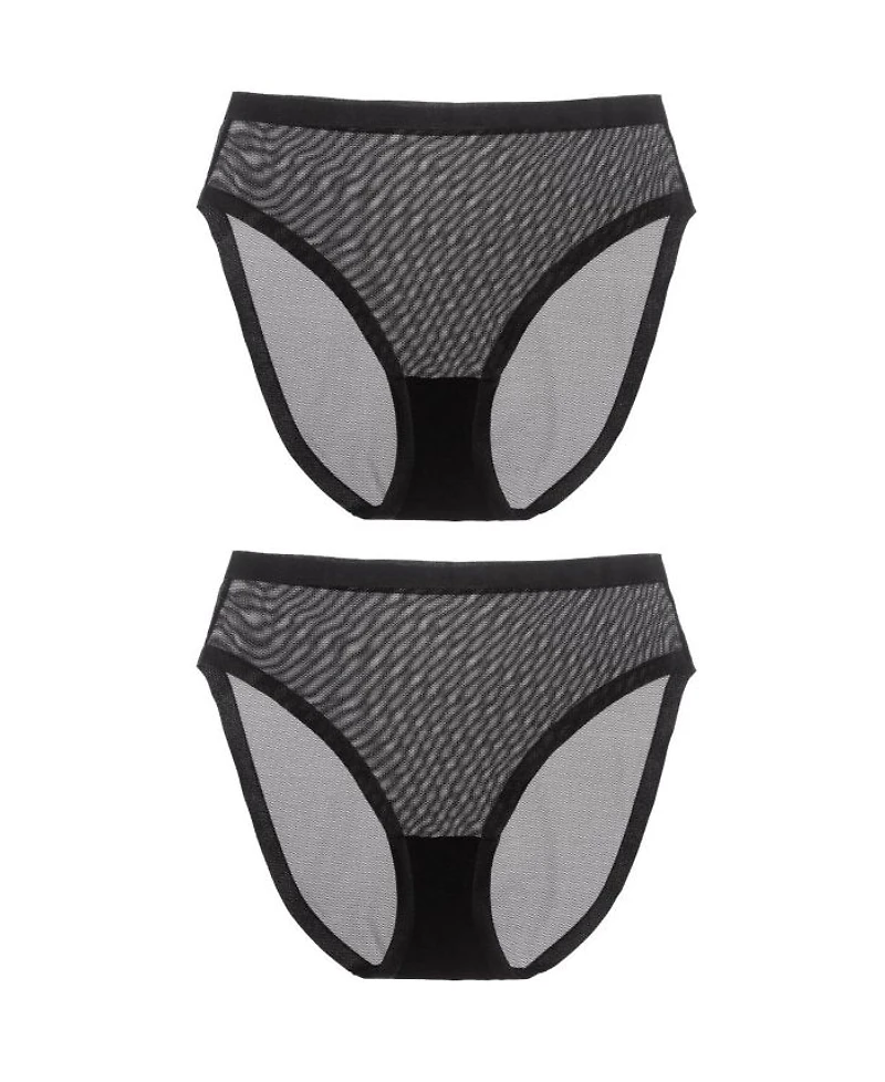 Sheer High Cut Highwaisted 2-Pack
