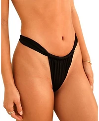 Bisou Cinched Cheeky Bikini Bottom