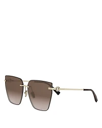 Bvlgari Square Sunglasses, 61mm