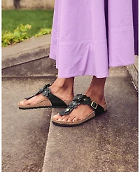 Women's Gizeh Flowers Thong Sandals