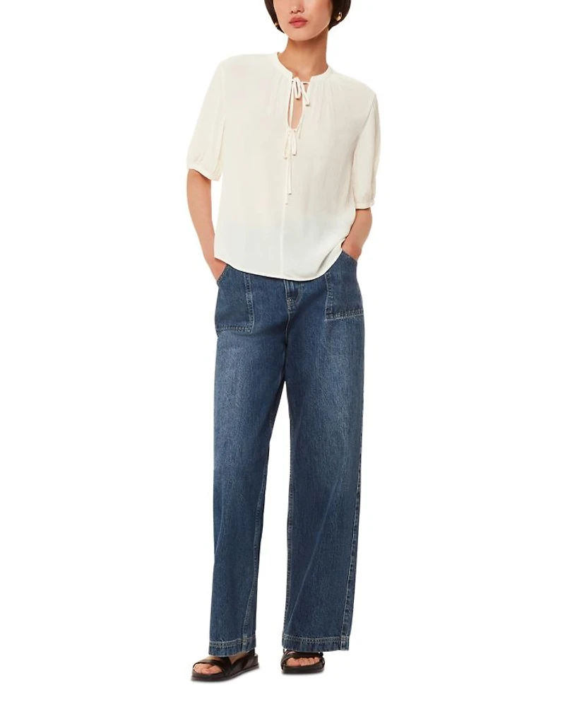 Jessie Tie Front Blouse
