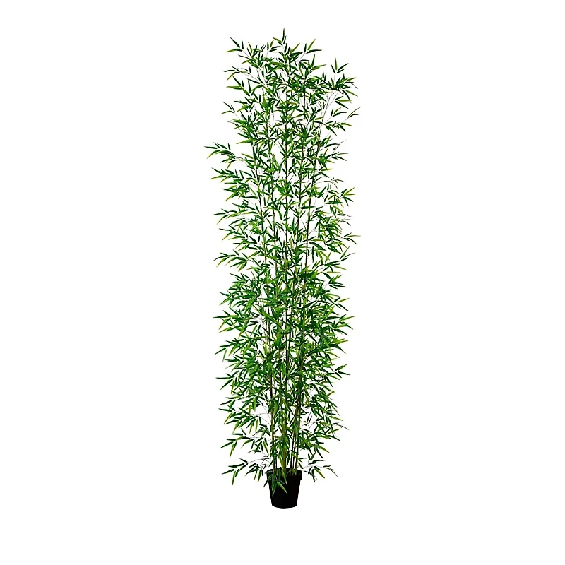 Nearly Natural 12' Artificial Green Bamboo Tree