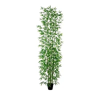 Nearly Natural 12' Artificial Green Bamboo Tree