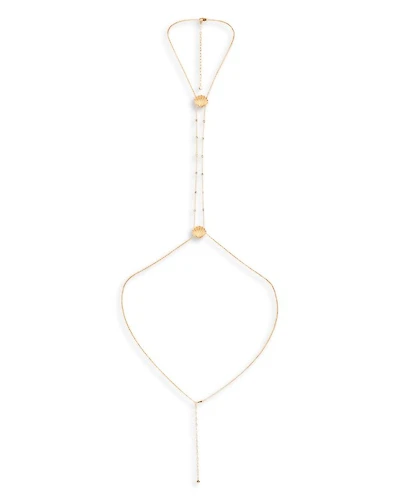 Scallop Shell & Crystal Body Chain