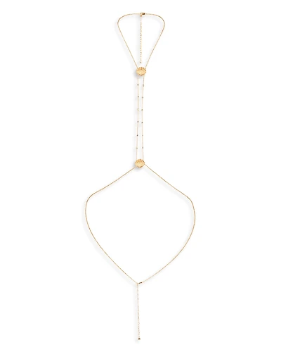 Ettika Scallop Shell & Crystal Body Chain