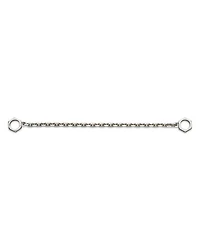 Sterling Silver Trademark Hexagon Interlocking Links Chain Bracelet