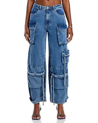 Duo Cargo Jeans Blue Denim