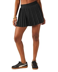 Beyond Yoga If You Pleats Mini Skirt