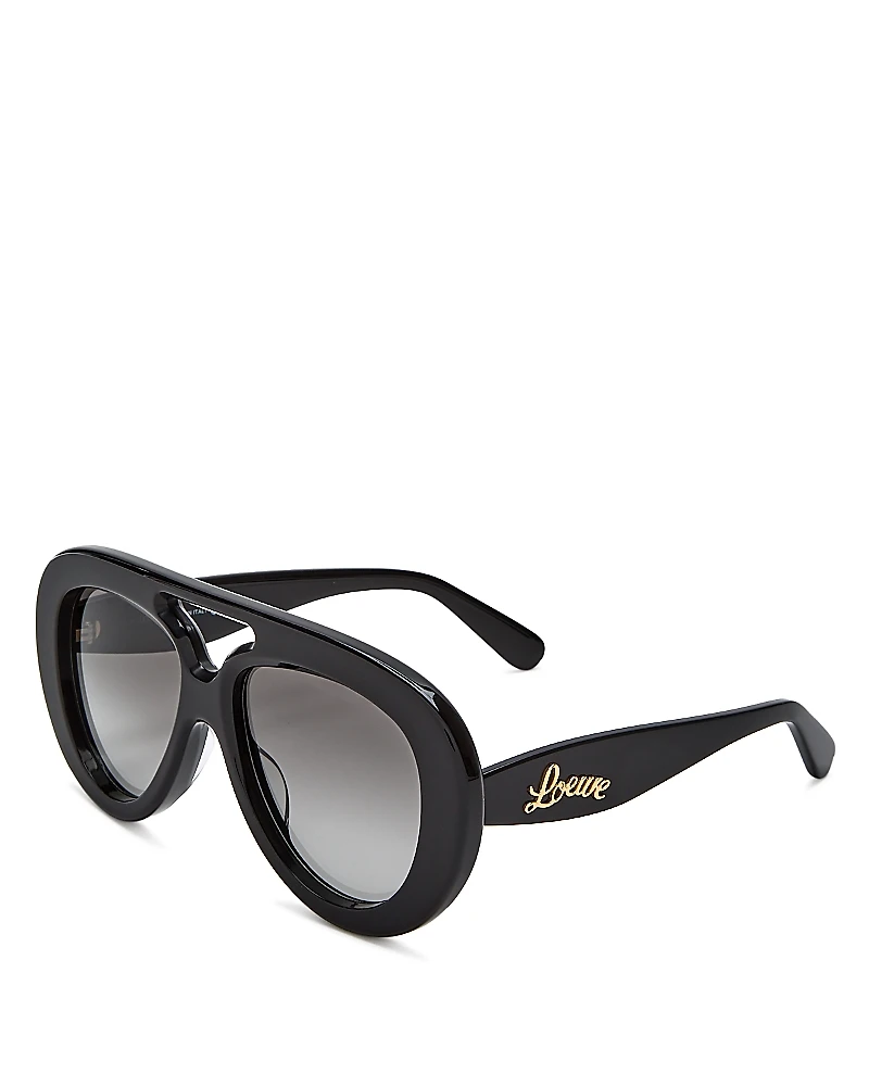 Loewe Aviator Sunglasses, 55mm