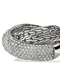Sterling Silver JH Essentials Diamond Crossover Ring, 1.77 tcw