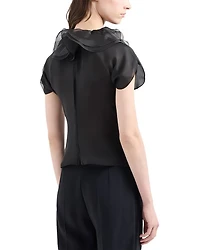 Silk Ruffle Shirt