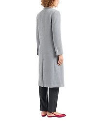 Wool Melange Double Breasted Coat