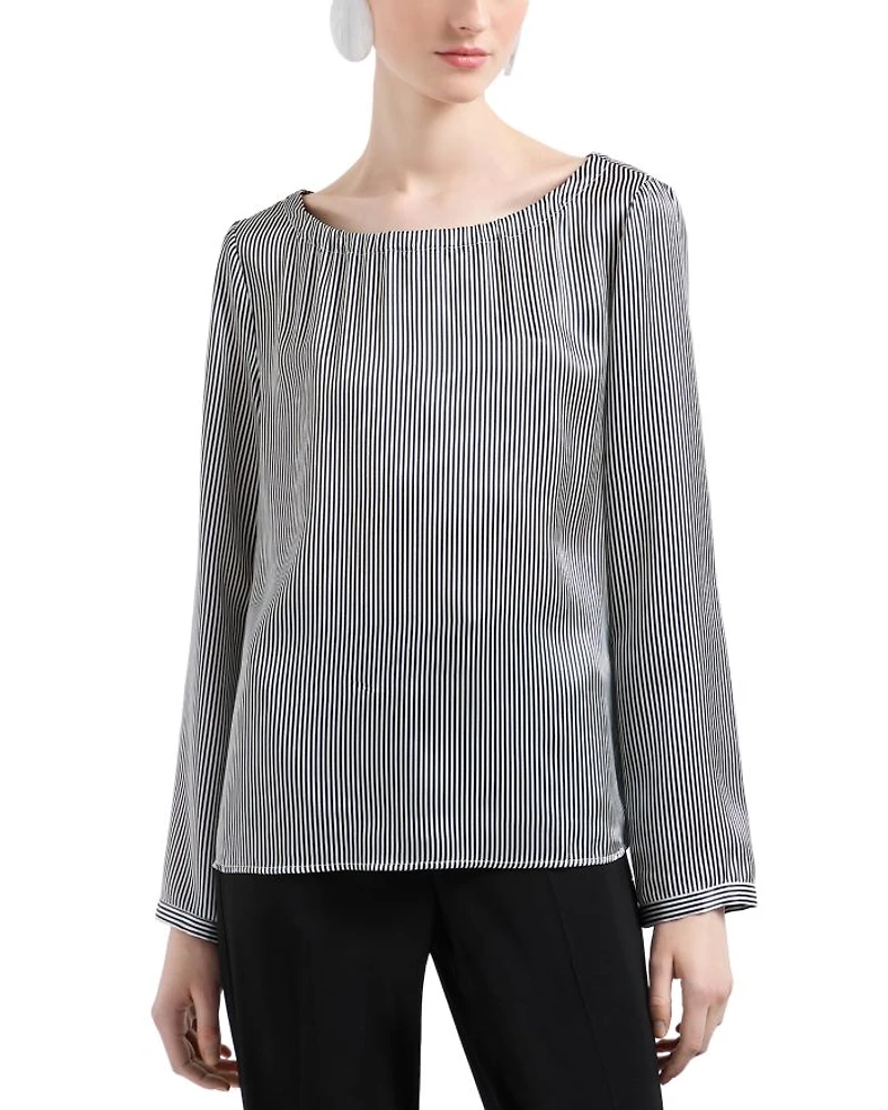 Striped Silk Blouse