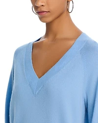 Wool Blend V Neck Sweater