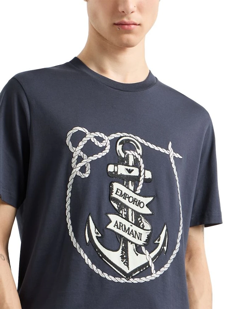 Embroidered Anchor Logo Tee