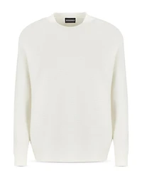 Virgin Wool Allover Jacquard Striped Sweater