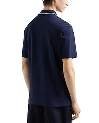 Cotton Piquet Whale & Logo Embroidery Polo