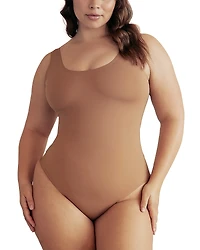 Pinsy Scoop Neck Hourglass Shapewear Cheeky Bodysuit