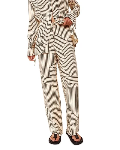 Angled Stripes Pants
