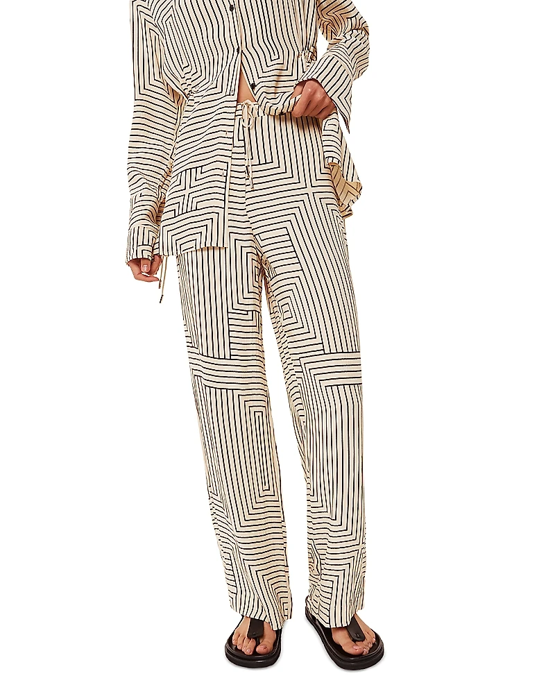 Whistles Angled Stripes Pants