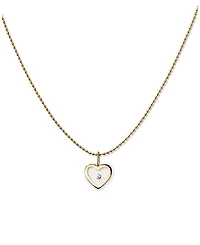 Ana Luisa 10k Heart Floating Lab Grown Diamond Necklace