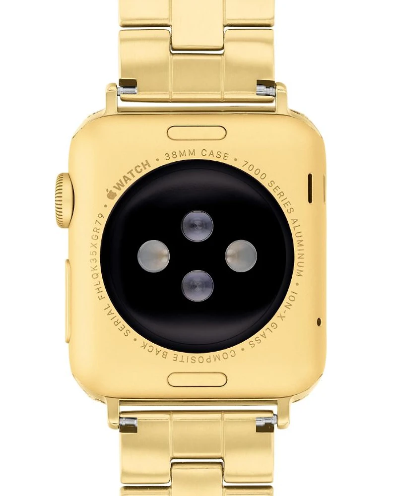 Apple Watch® Gold-Tone Stainless Steel & Crystal Bracelet