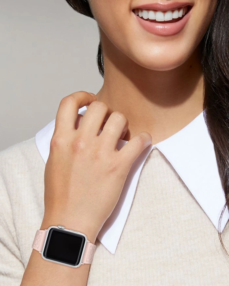 Apple Watch® Pink Silicone Strap
