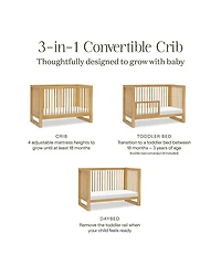 Nantucket 3 in 1 Convertible Crib with Toddler Bed Conversion Kit