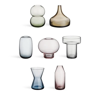 Midsummer Mini Vases, Assorted Set of 7