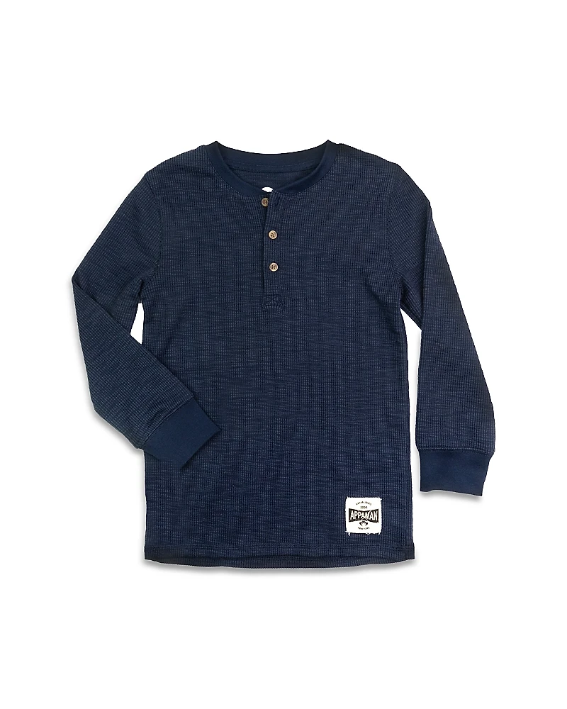 Appaman Boys' Craftsman Thermal Henley Top - Little Kid, Big Kid