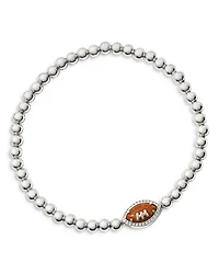 Football Beaded Stretch Bracelet