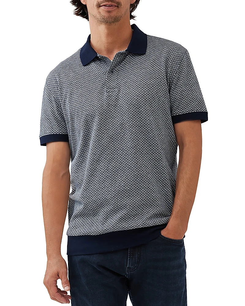 Rodd & Gunn Leeson Cotton Geo Sports Fit Polo Shirt