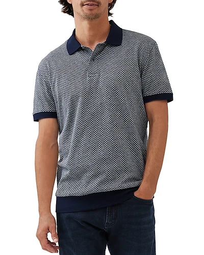 Rodd & Gunn Leeson Cotton Geo Sports Fit Polo Shirt