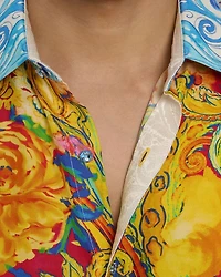 The B Hudson Button Front Printed Shirt