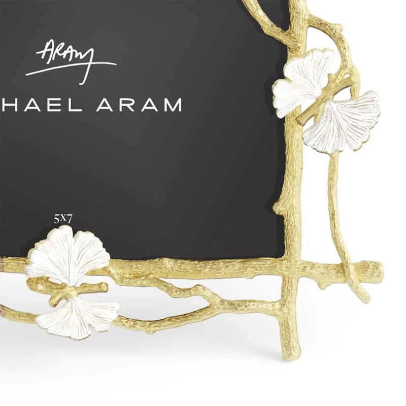 Butterfly Ginkgo Gold Frame, 5" x 7"