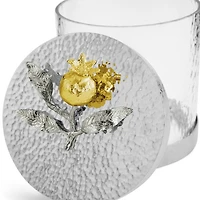 Pomegranate Silver and Gold -Small Canister