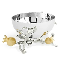 Michael Aram Pomegranate Silver and Gold Nut Bowl