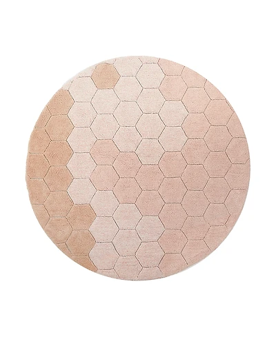 Lorena Canals Planet B Washable Round Honeycomb Round Area Rug