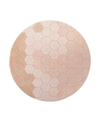 Lorena Canals Planet B Washable Round Honeycomb Round Area Rug