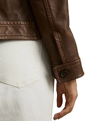 Hanson Leather Trucker Jacket