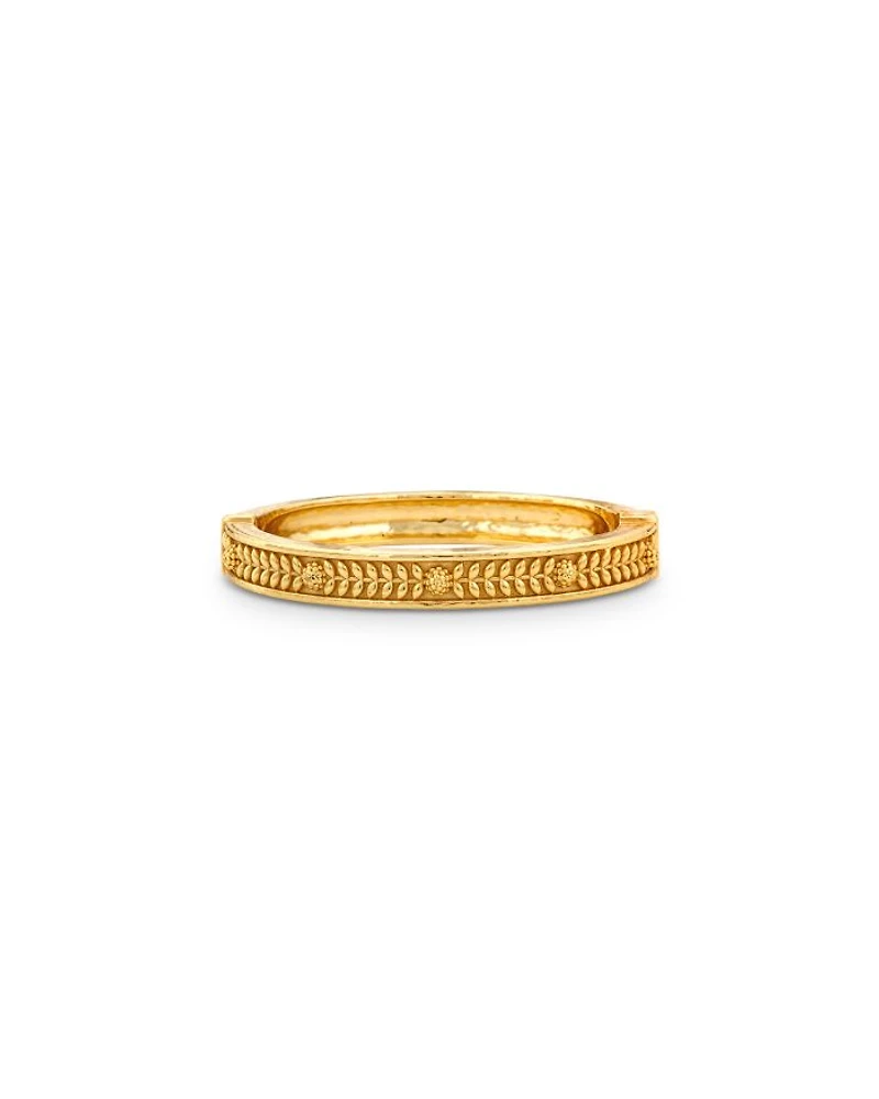 Berry Vine Hinged Bangle Bracelet