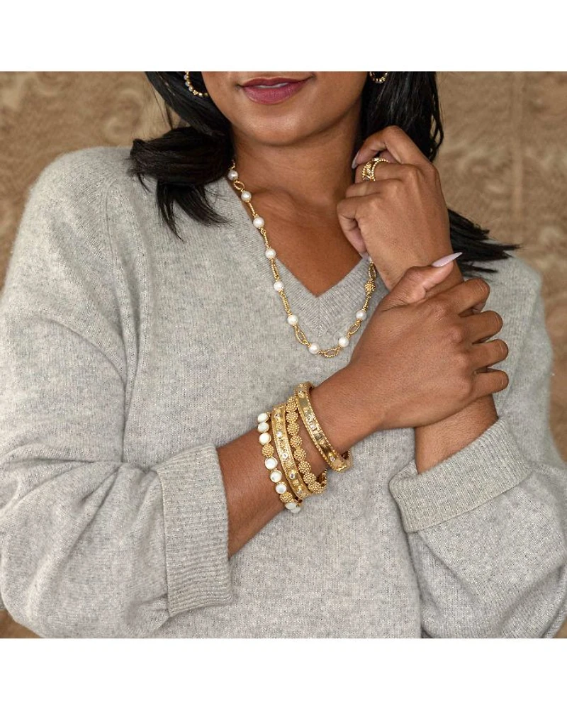 Berry Cubic Zirconia Classic Hinged Bangle Bracelet
