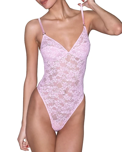 Fleur du Mal Le Stretch Lace Wireless Bodysuit