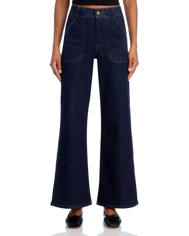 High Rise Modern Pocket Jeans Rinse