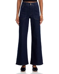 High Rise Modern Pocket Jeans Rinse