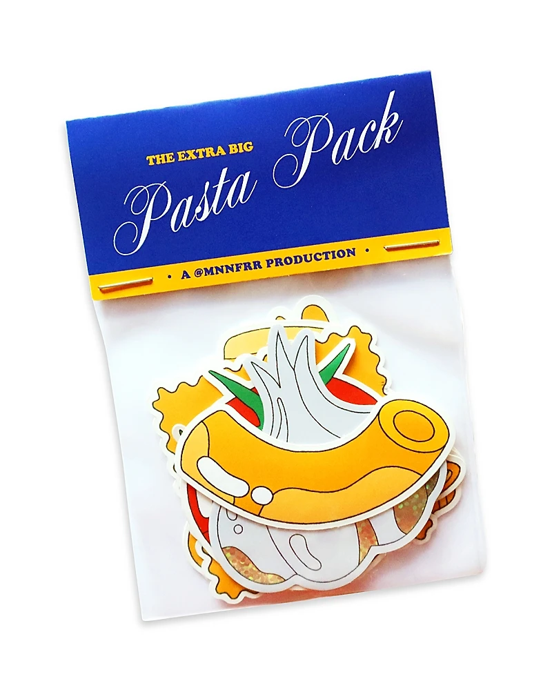 Marianna Fierro Extra Big Pasta Sticker Vinyl Pack, Set of 9
