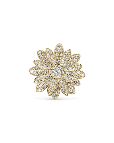 Roberto Coin 18K Yellow Gold Margherita Diamond Flower Statement Ring