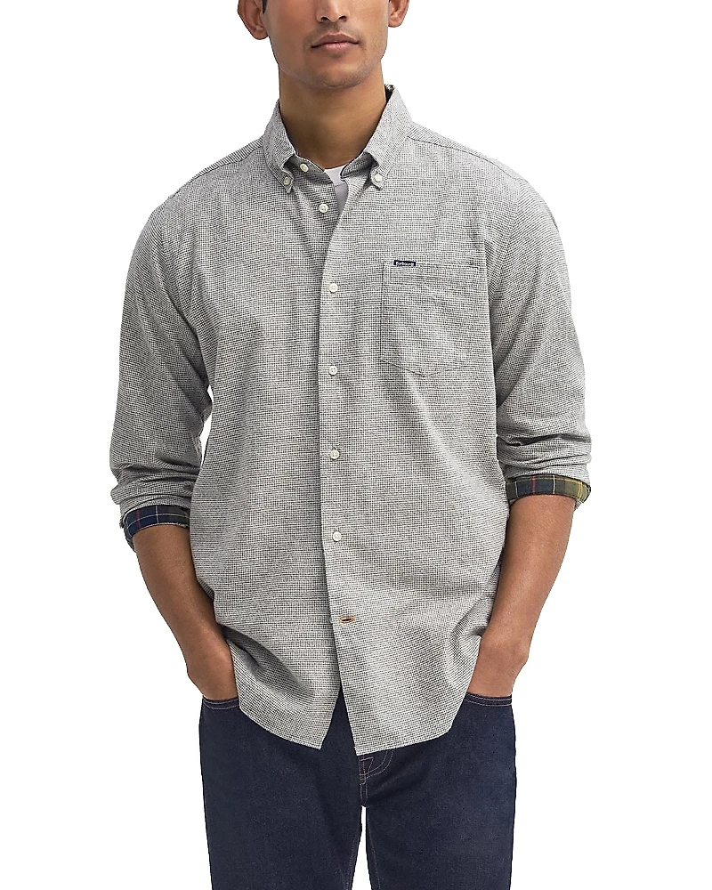 Barbour Turner Tailored Fit Houndstooth Shirt