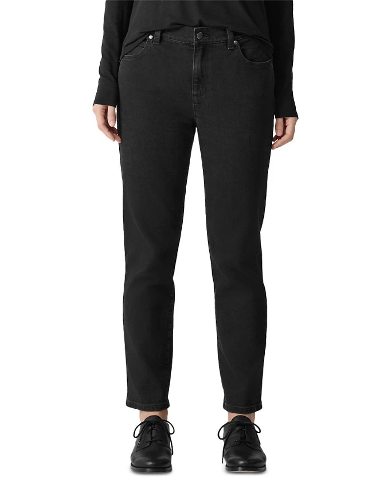 High Rise Slim Fit Ankle Jeans