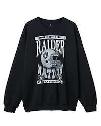 Junk Food Clothing Unisex Nfl Las Vegas Raiders Helmet Flea Market Crew